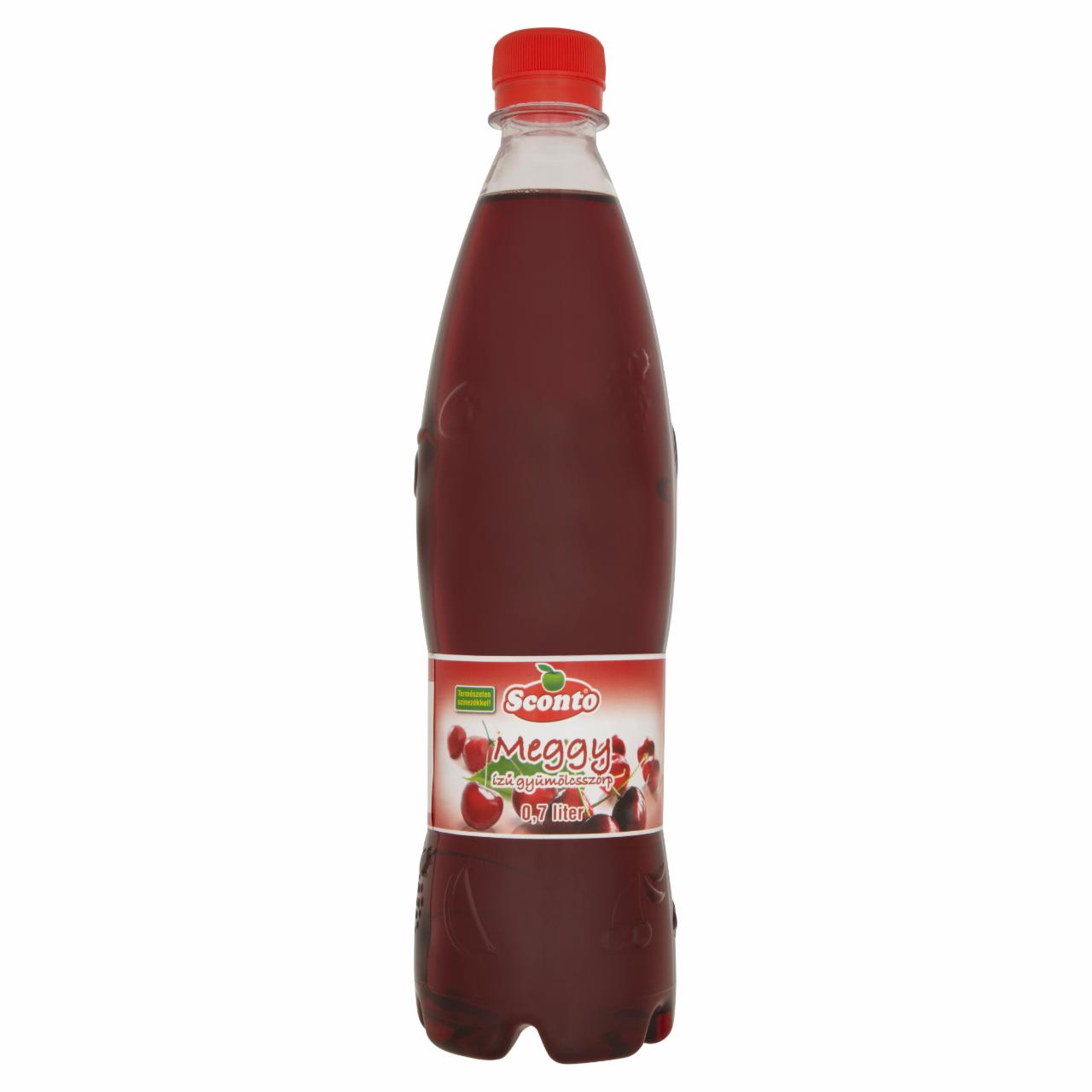 Képek - Sconto meggy ízű gyümölcszörp 0,7 l