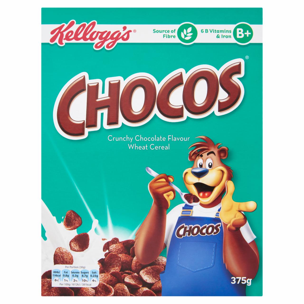 Képek - Kellogg's Chocos csokoládé ízű ropogós gabonapehely 375 g