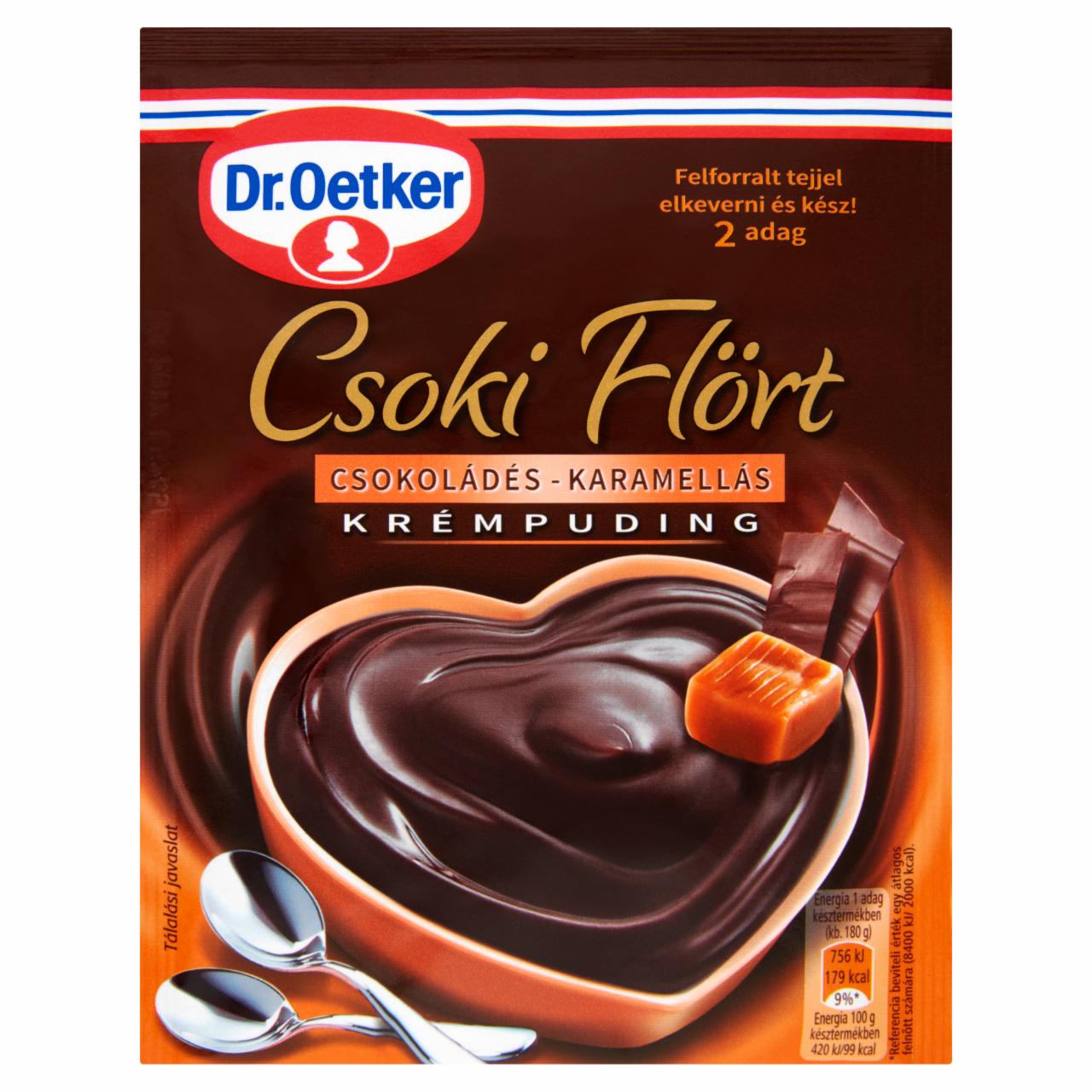 Képek - Dr. Oetker Csoki Flört csokoládés-karamellás krémpudingpor 60 g