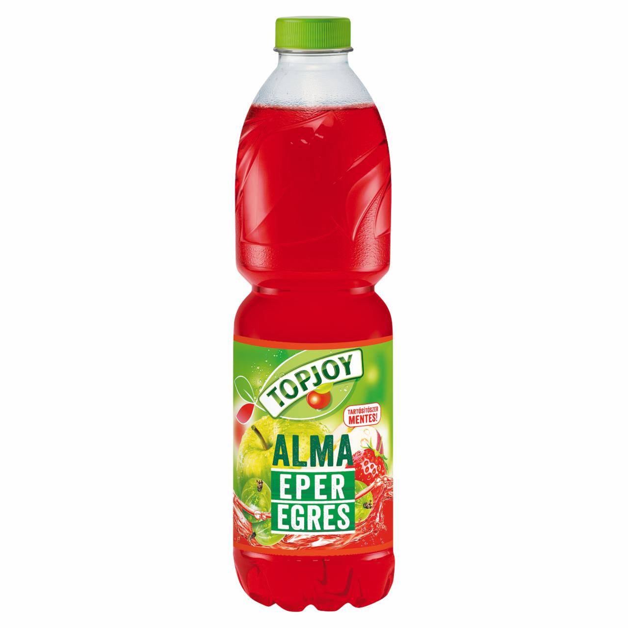 Képek - Topjoy szénsavmentes alma-eper-egres ital 1,5 l