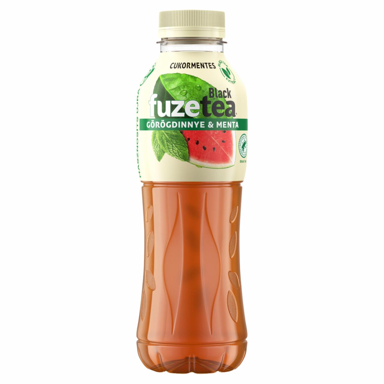 Képek - FUZETEA cukormentes görögdinnye-menta ízesítésű ital fekete tea és menta kivonattal 500 ml