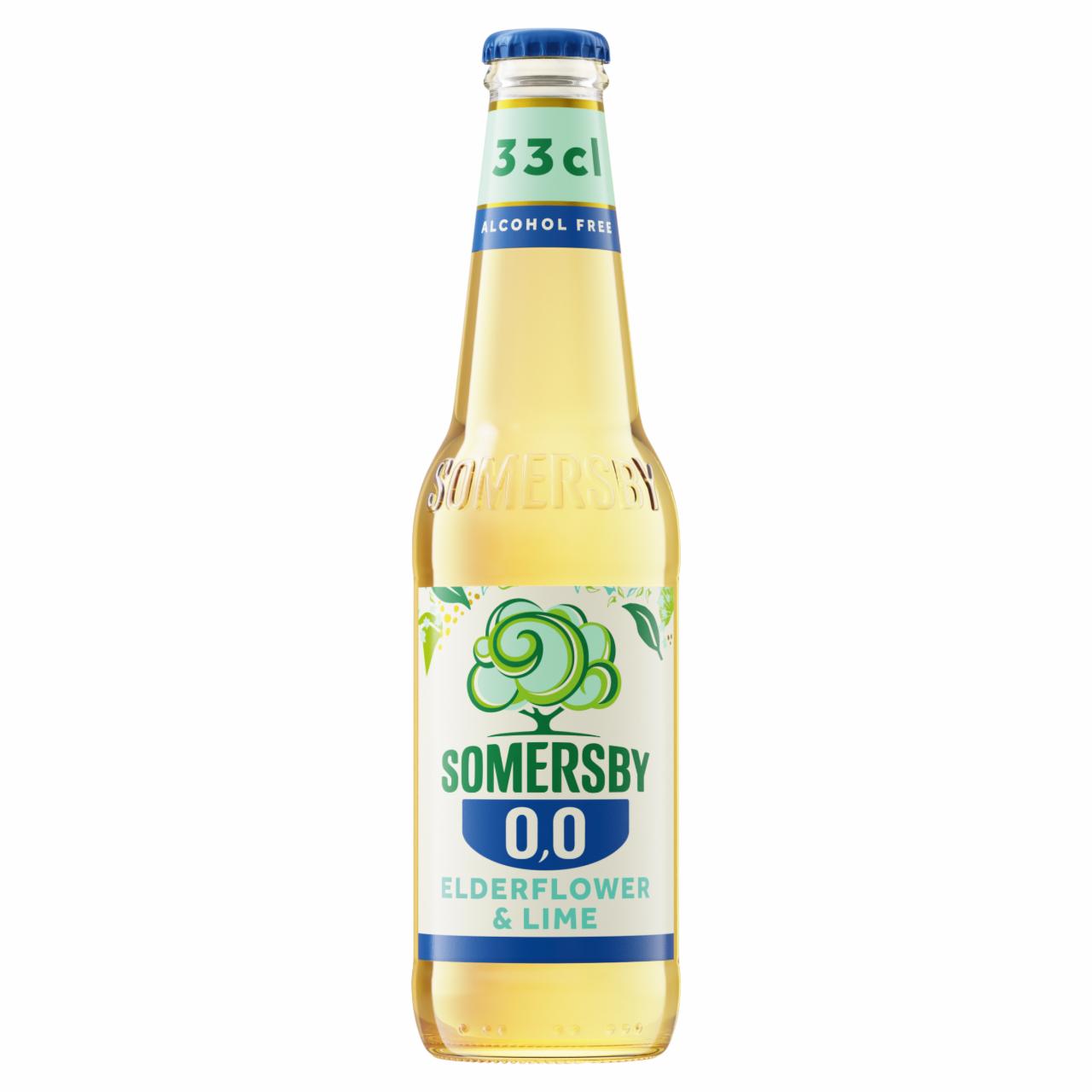 Képek - Somersby Elderflower & Lime alkoholmentes szénsavas ital bodzavirág és lime ízesítéssel 0,0% 330 ml