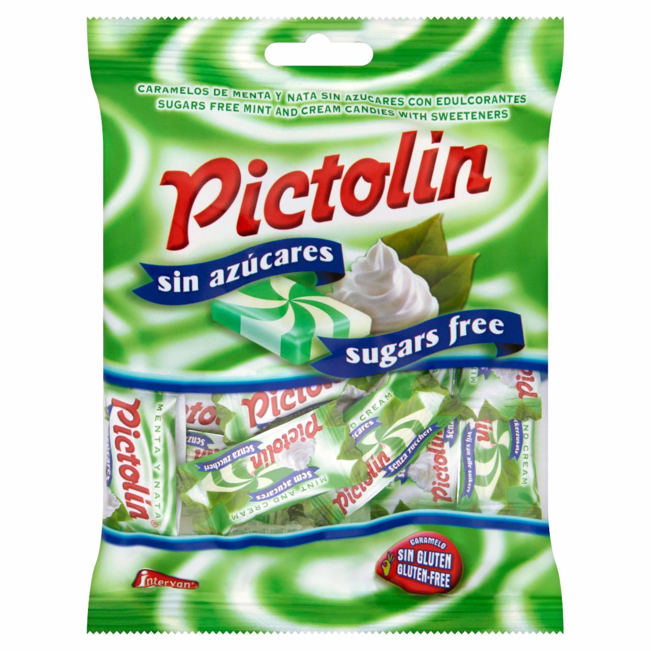 Képek - Pictolin mentolízesítésű tejszínes cukormentes cukorka édesítőszerrel 65 g