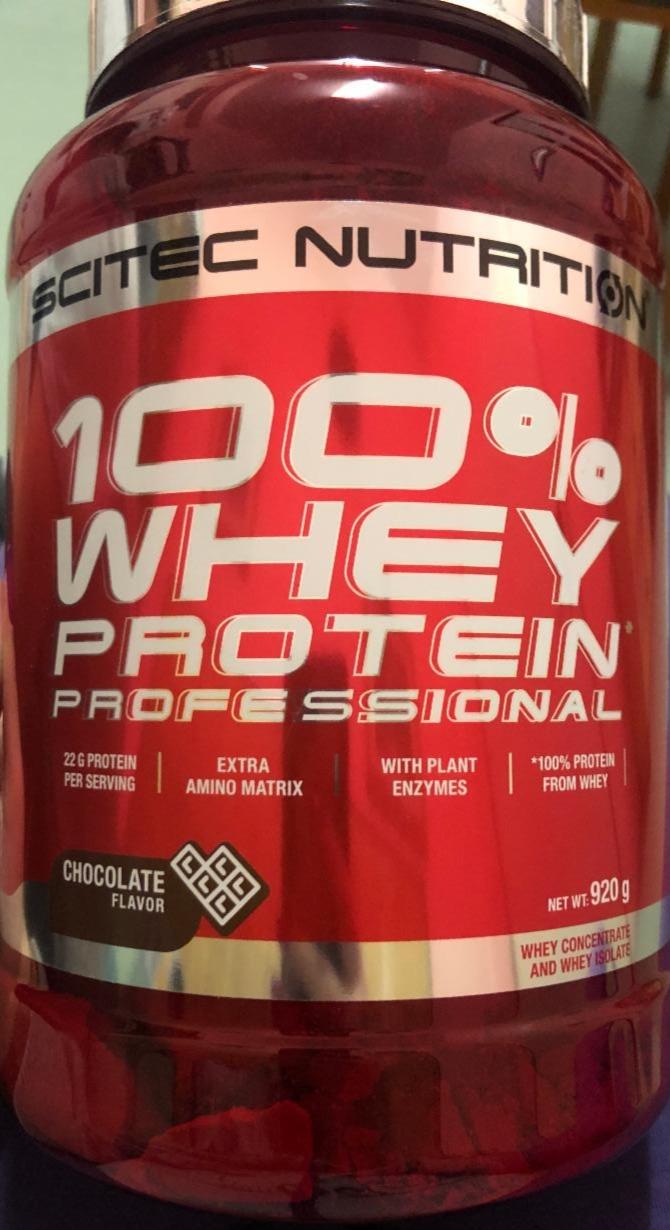 Képek - 100% whey protein professional chocolate flavor Scitec Nutrition