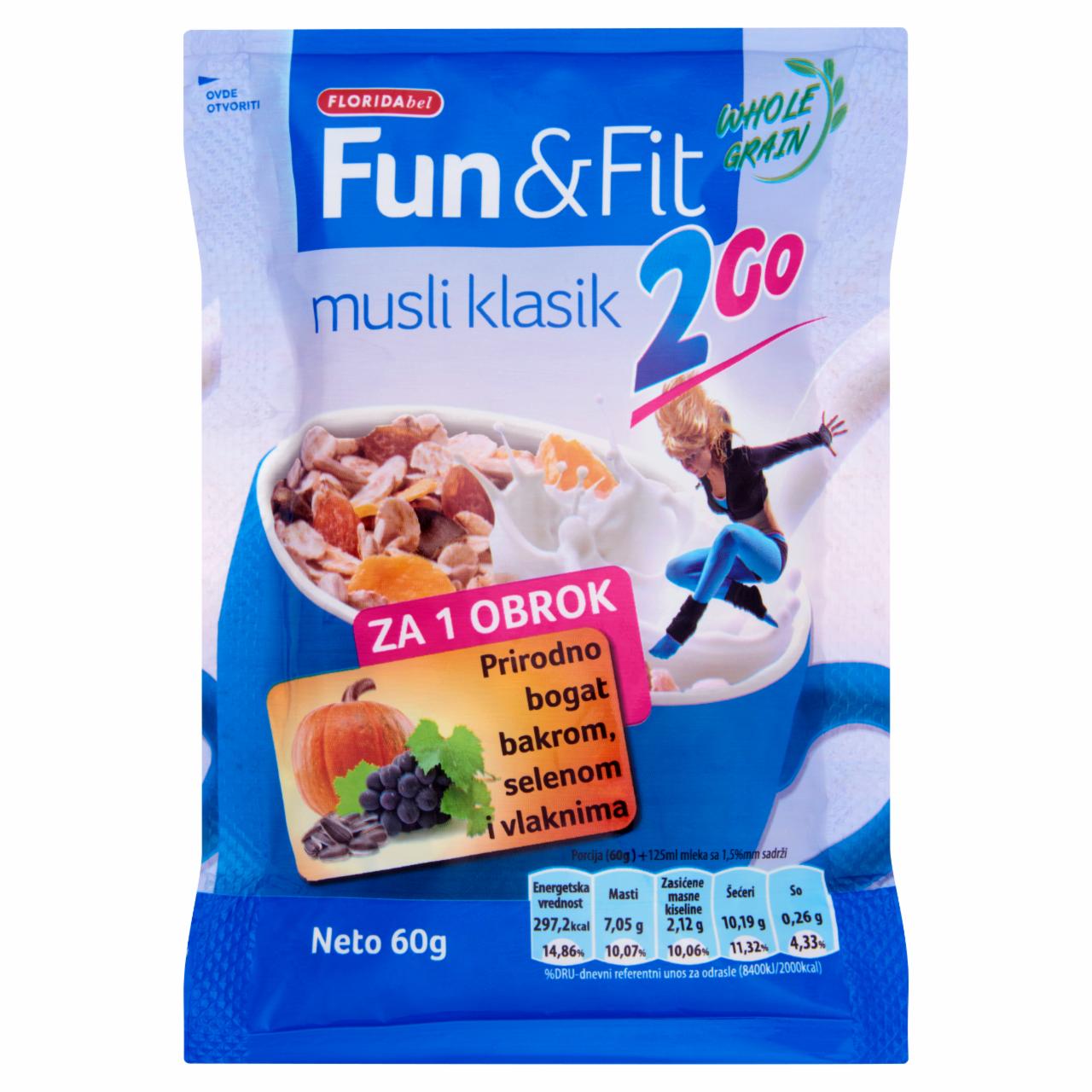 Képek - Fun&Fit 2Go Classic müzli 60 g