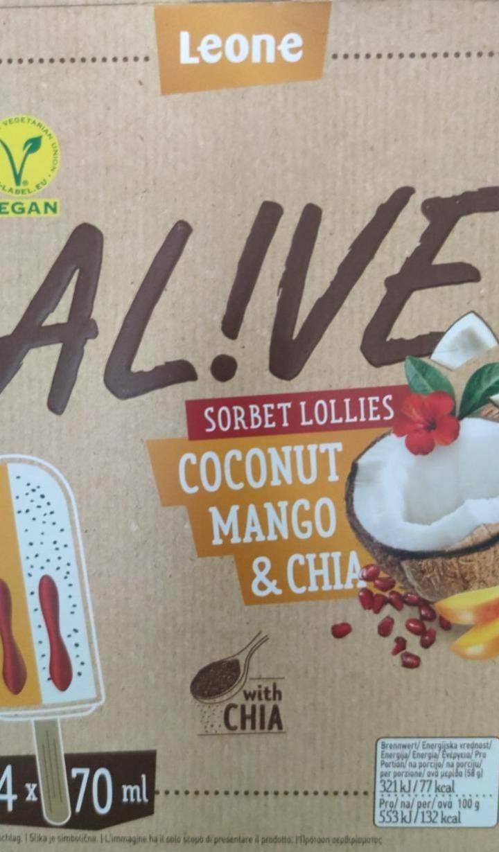 Képek - Alive coconut mango&chia Leone