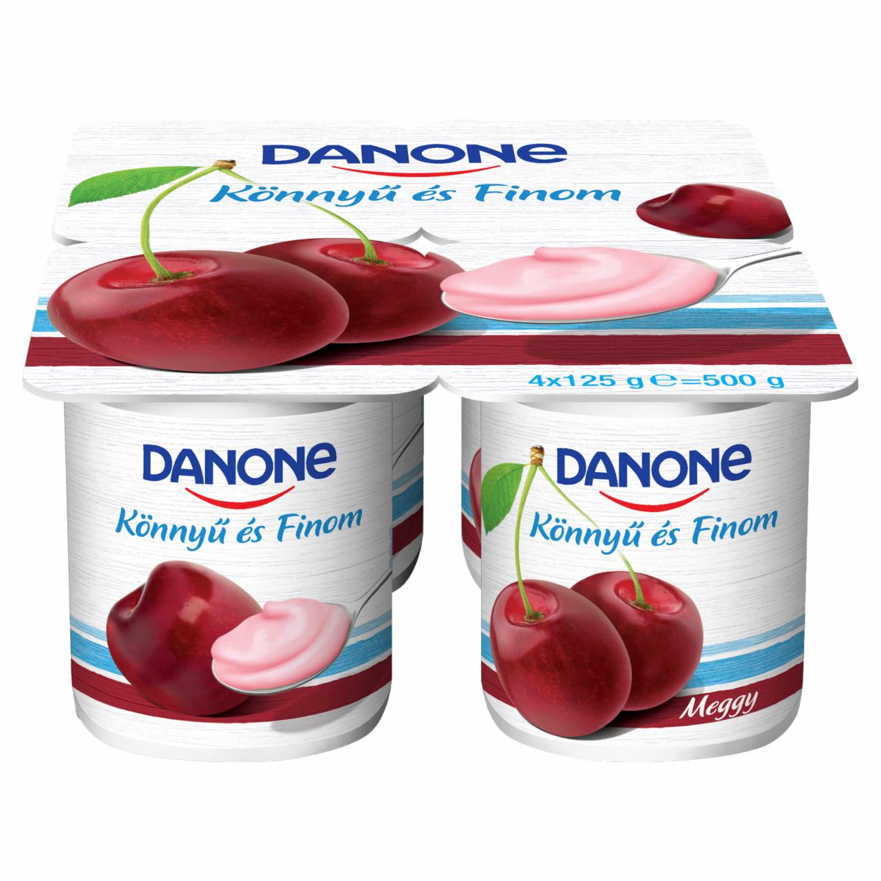 Képek - Danone meggyízű, élőflórás, zsírszegény joghurt 4 x 125 g