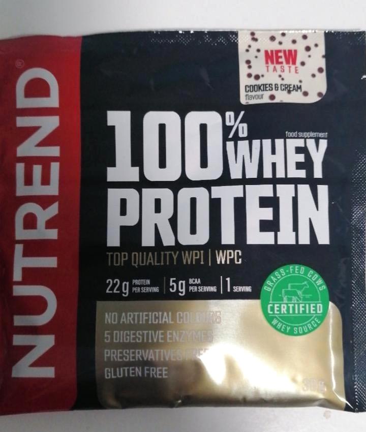 Képek - 100% whey protein Cookies & cream Nutrend