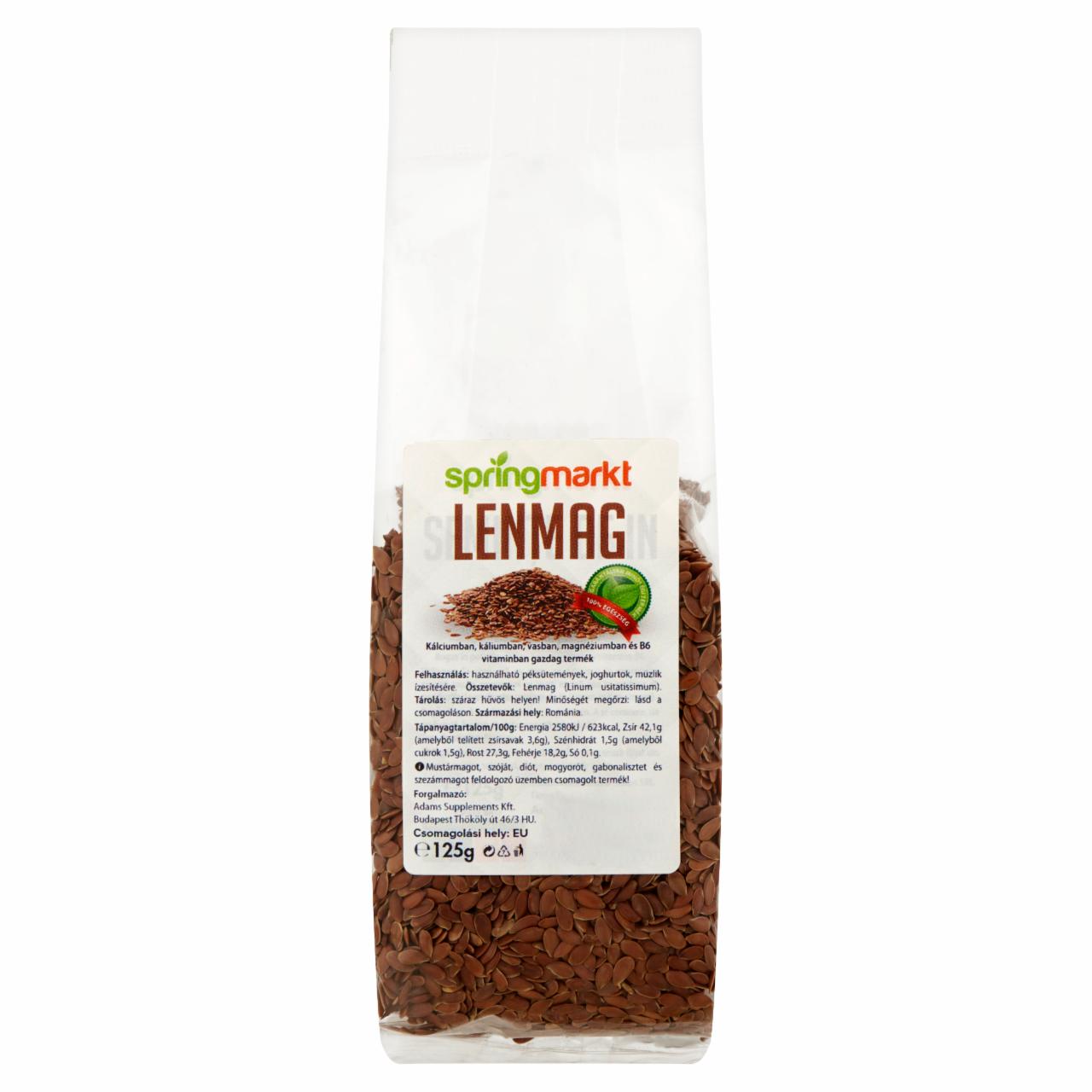 Képek - Springmarkt lenmag 125 g