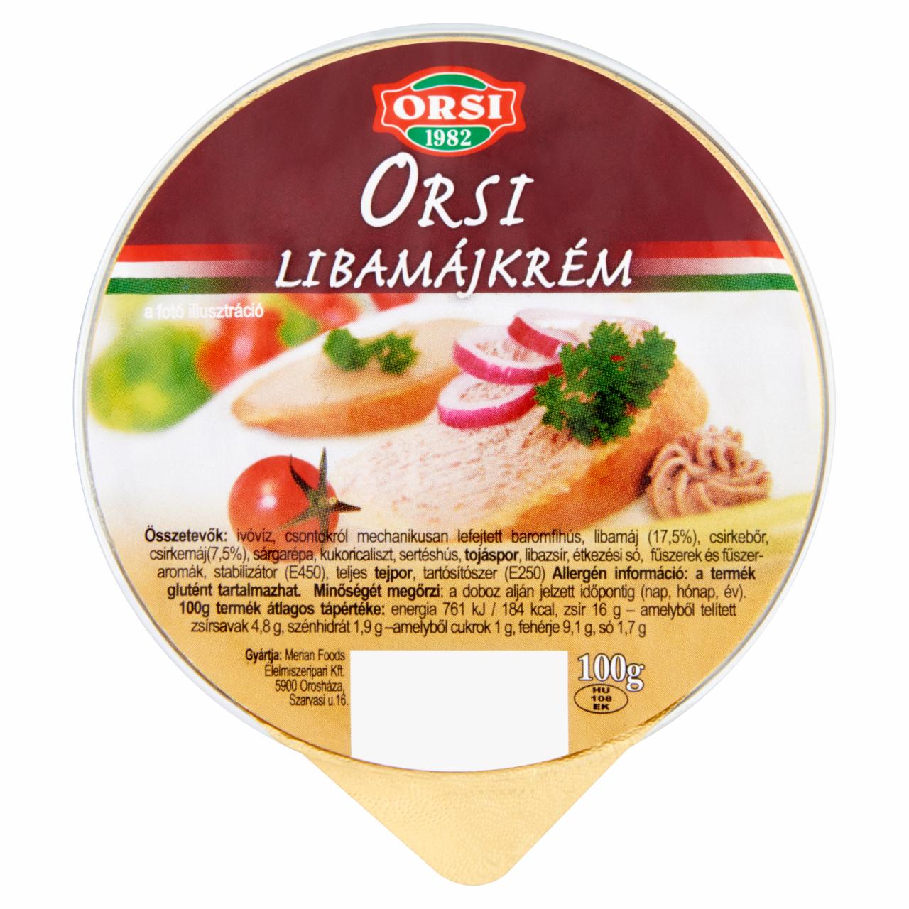 Képek - Orsi libamájkrém 100 g