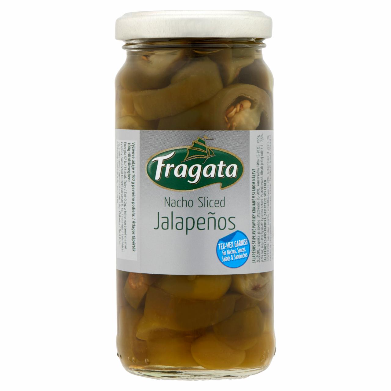 Képek - Fragata jalapeños szeletelt csípős paprika sós lében 220 g