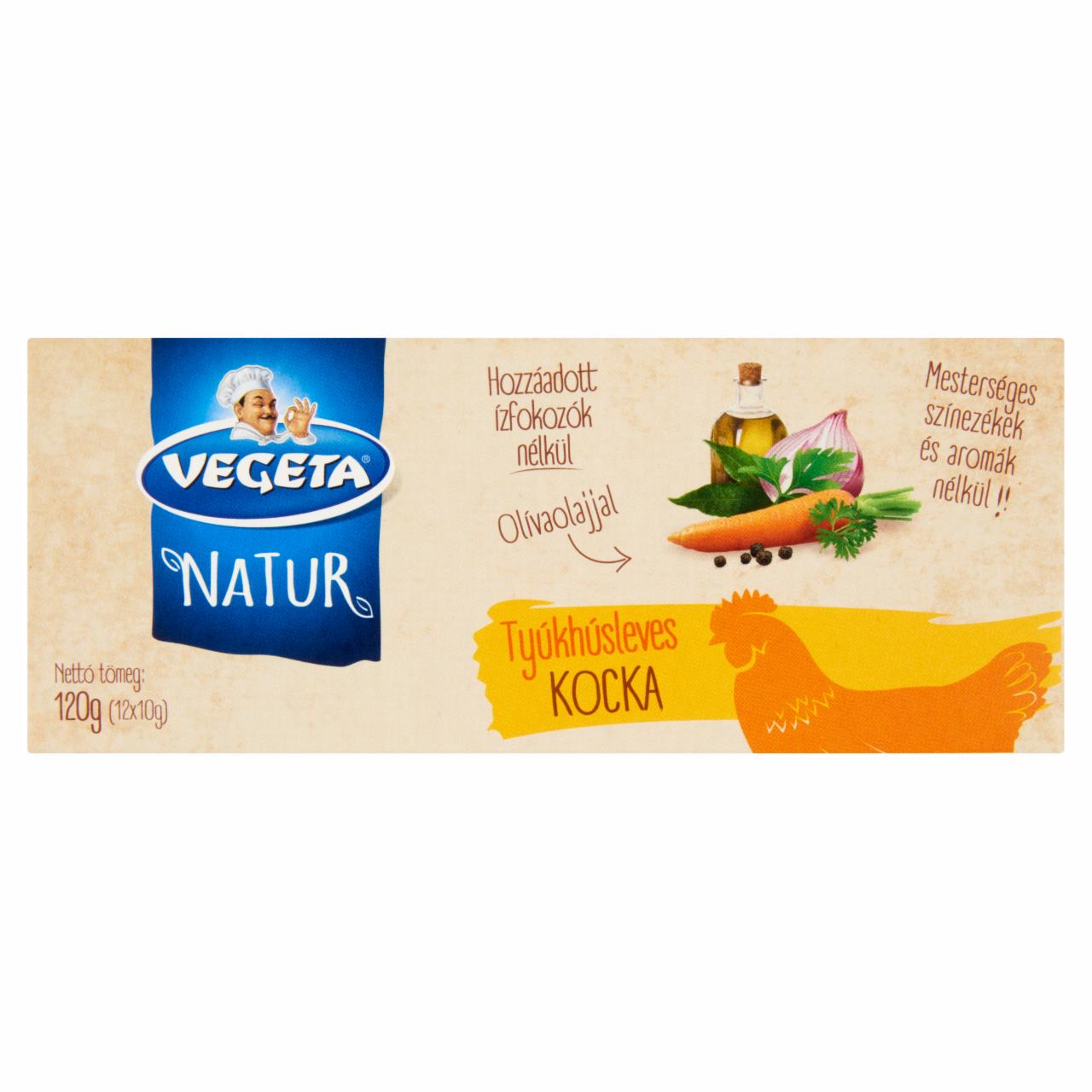 Képek - Vegeta Natur tyúkhúsleves-kocka 12 x 10 g