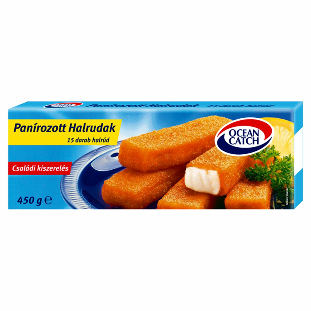 Képek - Ocean Catch gyorsfagyasztott panírozott halrudak aprított halból 15 db 450 g