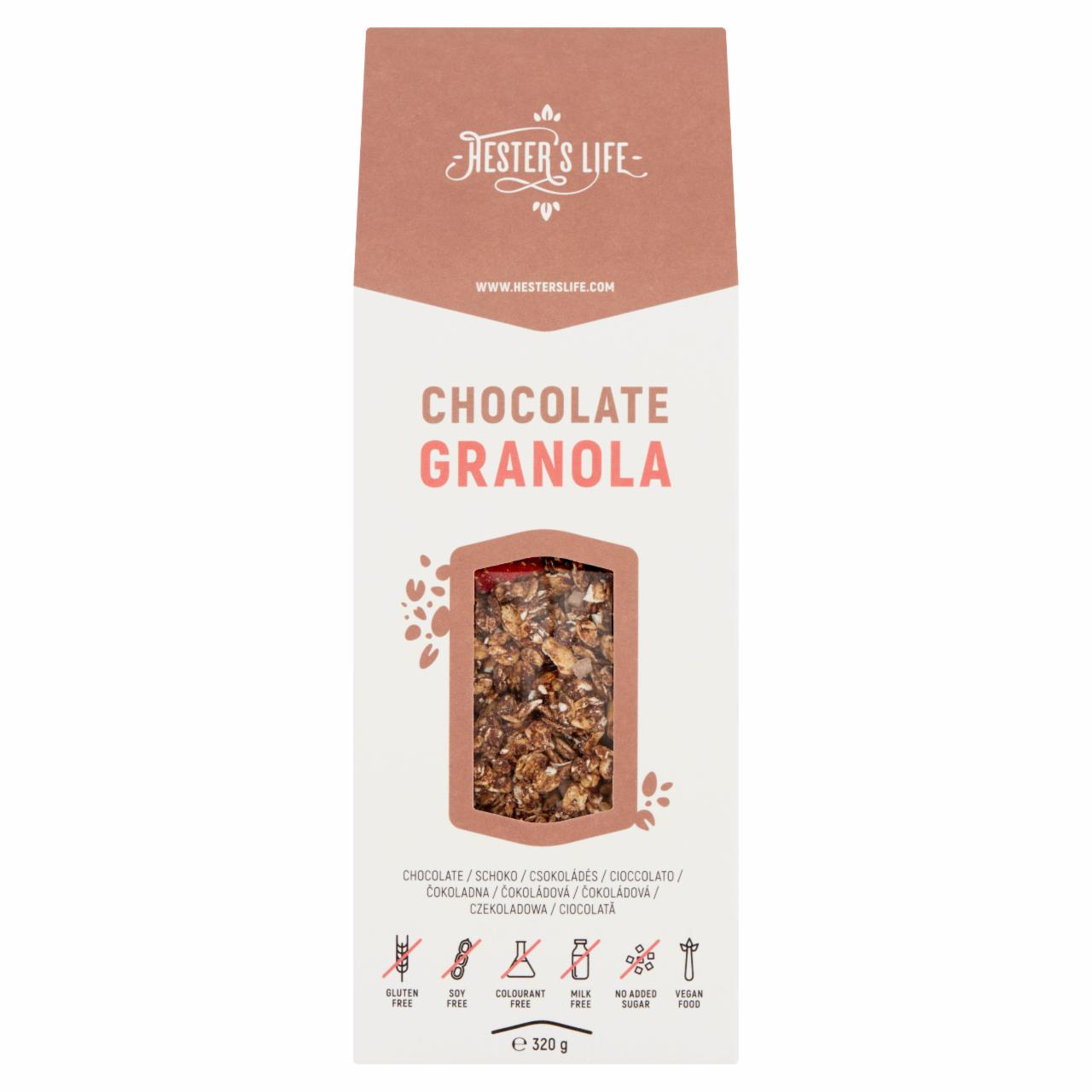 Képek - Hester's Life csokoládés granola édesítőszerrel 320 g