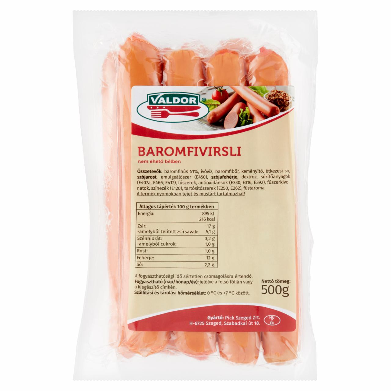 Képek - Valdor baromfivirsli 500 g