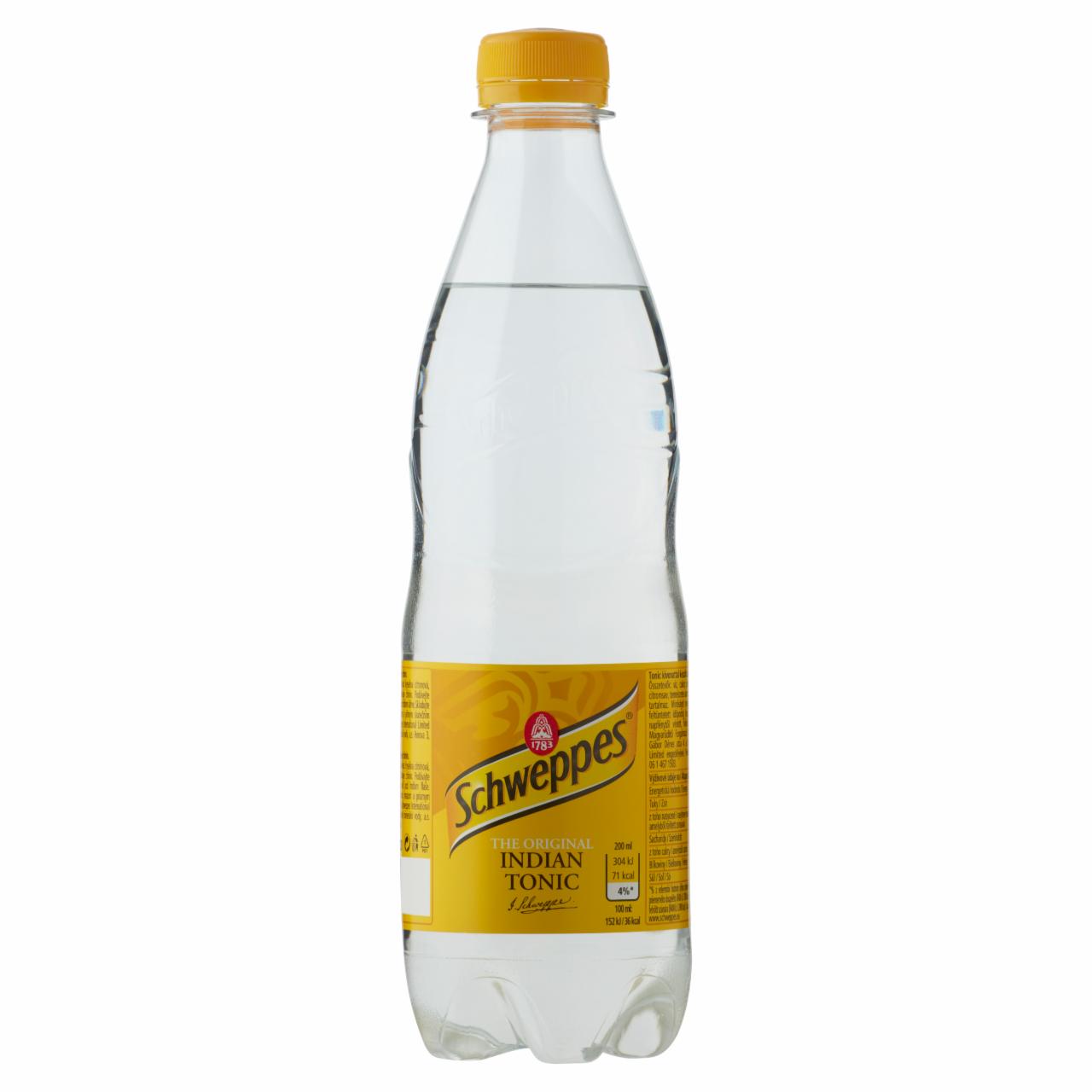 Képek - Schweppes Indian Tonic tonic kivonattal készült szénsavas üdítőital 0,5 l