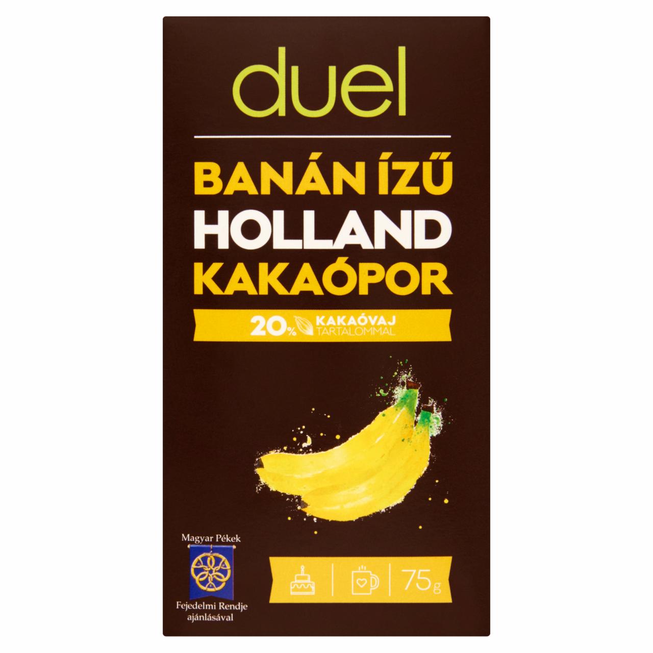 Képek - Duel banán ízű holland kakaópor 75 g