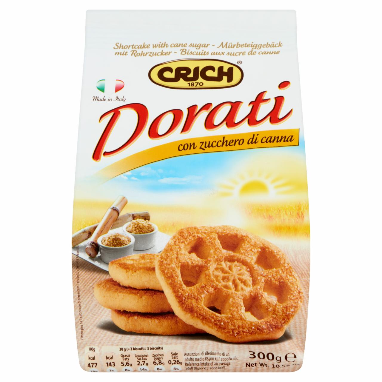 Képek - Crich Dorati édes omlós keksz nádcukorral 300 g