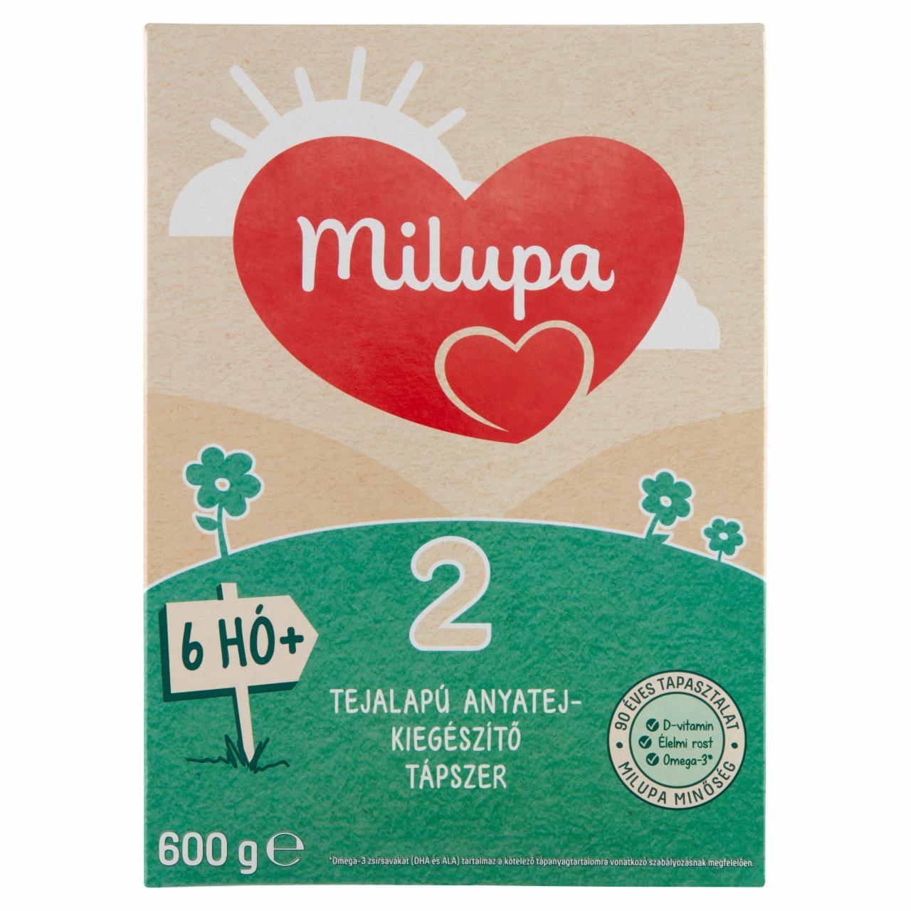 Képek - Milupa 2 tejalapú anyatej-kiegészítő tápszer 6 hó+ 600 g