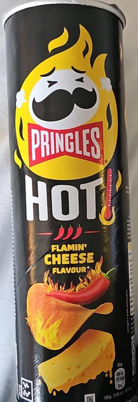Képek - Pringles Hot Flamin' sajt és chili ízesítésű sós snack 160 g