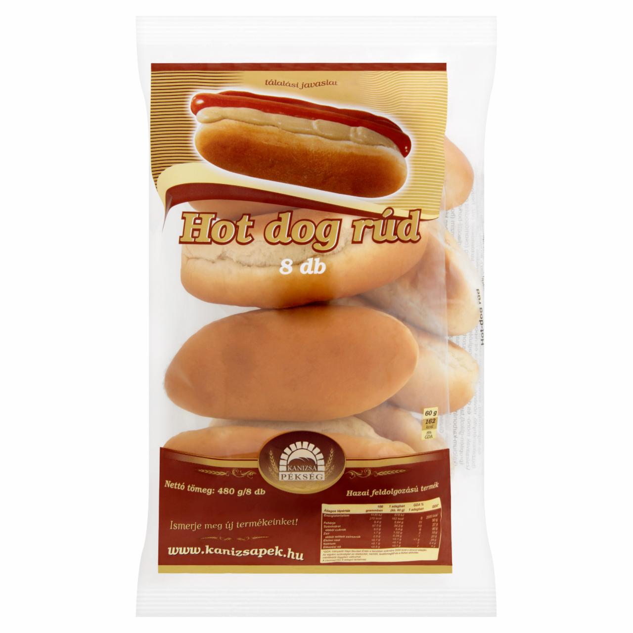 Képek - Kanizsa Pékség hot-dog rúd 8 db 480 g