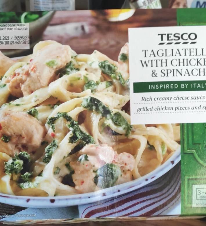 Képek - Tagliatelle csirkével és spenóttal Tesco