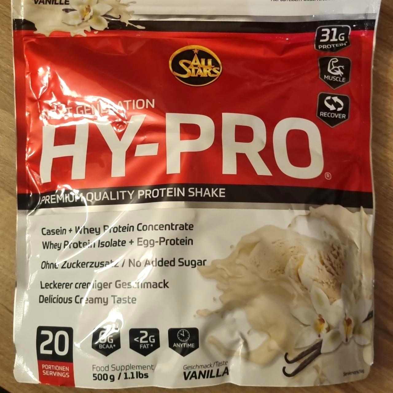 Képek - HY-PRO Protein Shake - Vanille All Stars