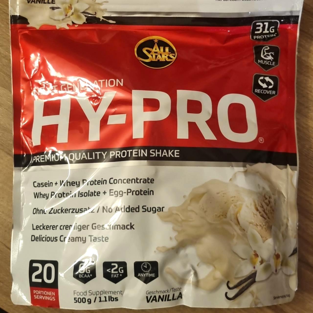 Képek - HY-PRO Protein Shake - Vanille All Stars