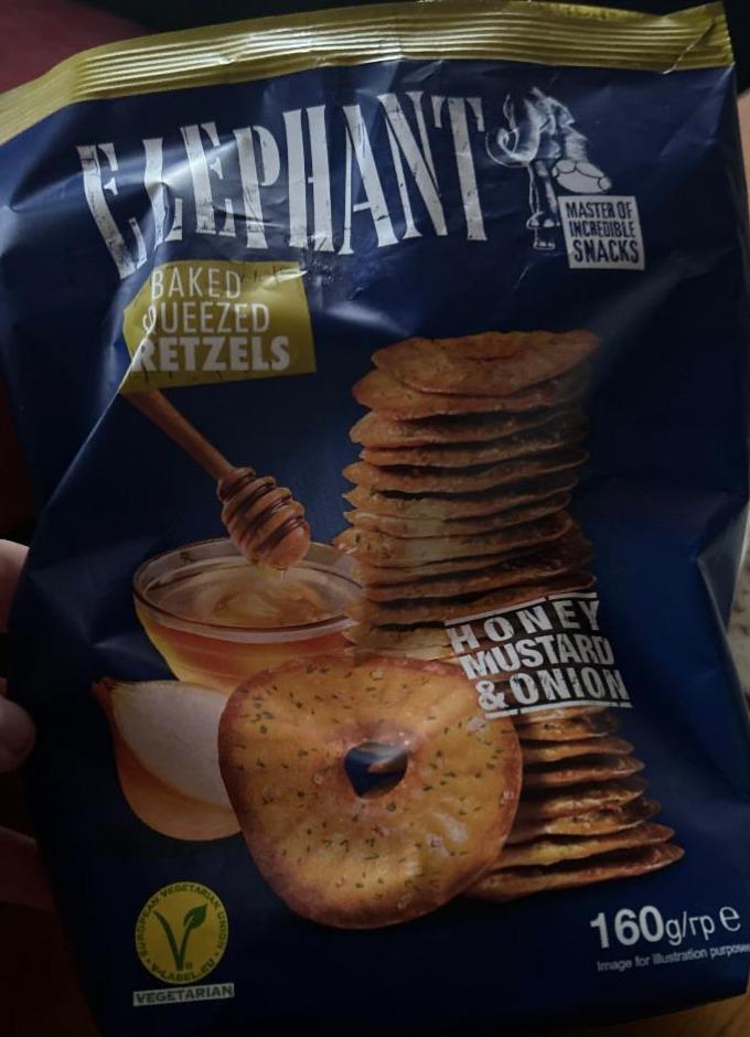 Képek - Elephant chips-tallér mézes-mustáros és hagymás fűszerezéssel 70 g