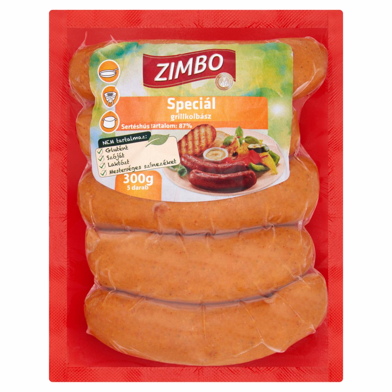 Képek - Zimbo Speciál pikáns grillkolbász 5 db 300 g