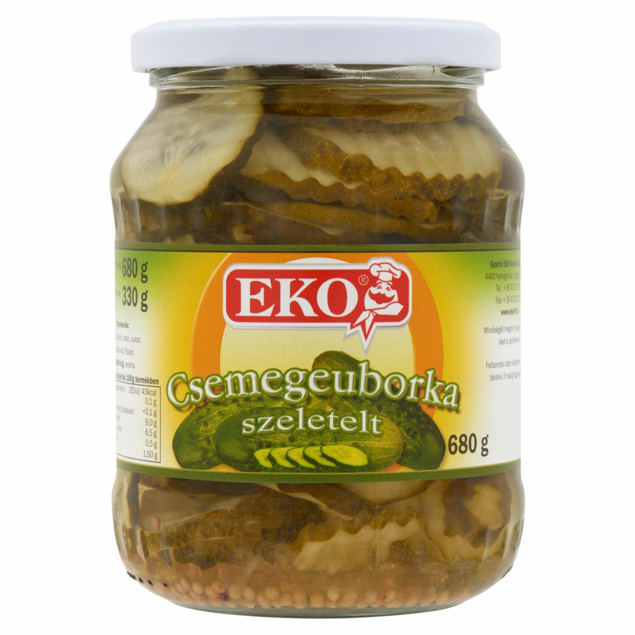 Képek - Eko szeletelt csemegeuborka 680 g