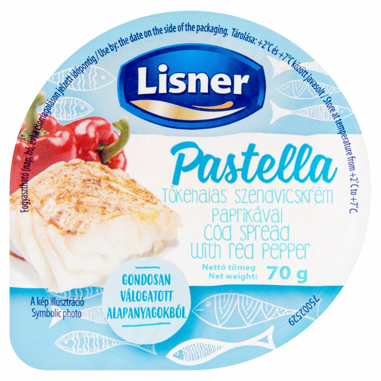Képek - Lisner Pastella tőkehalas szendvicskrém paprikával 70 g
