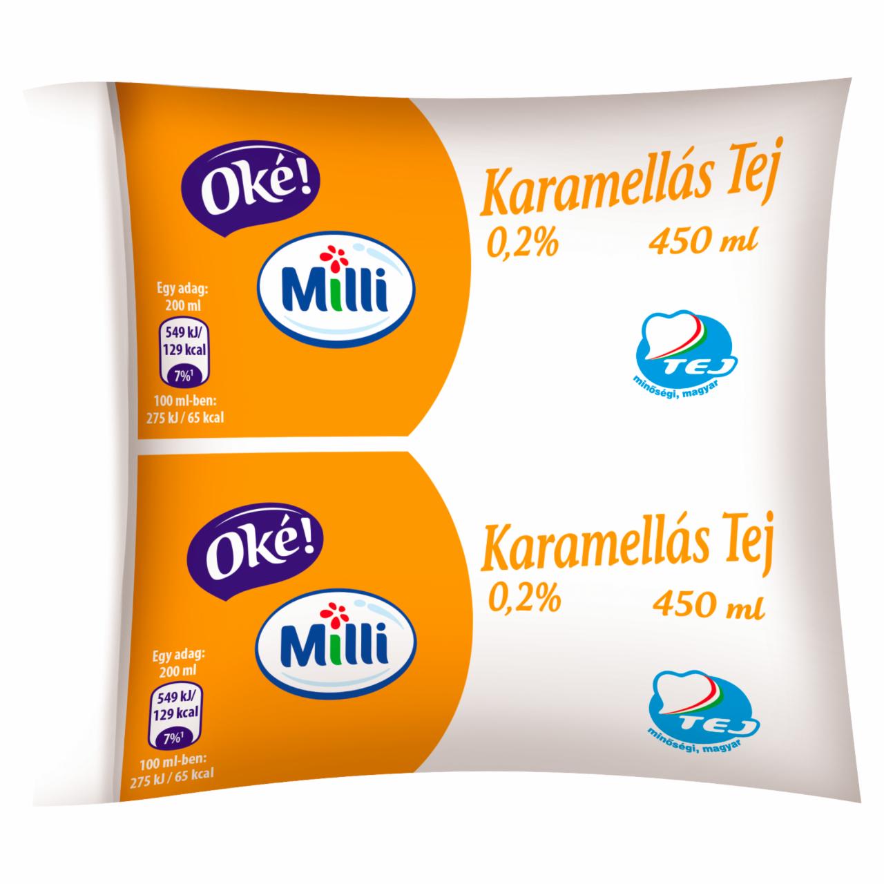 Képek - Milli Oké! UHT karamellás tej 450 ml