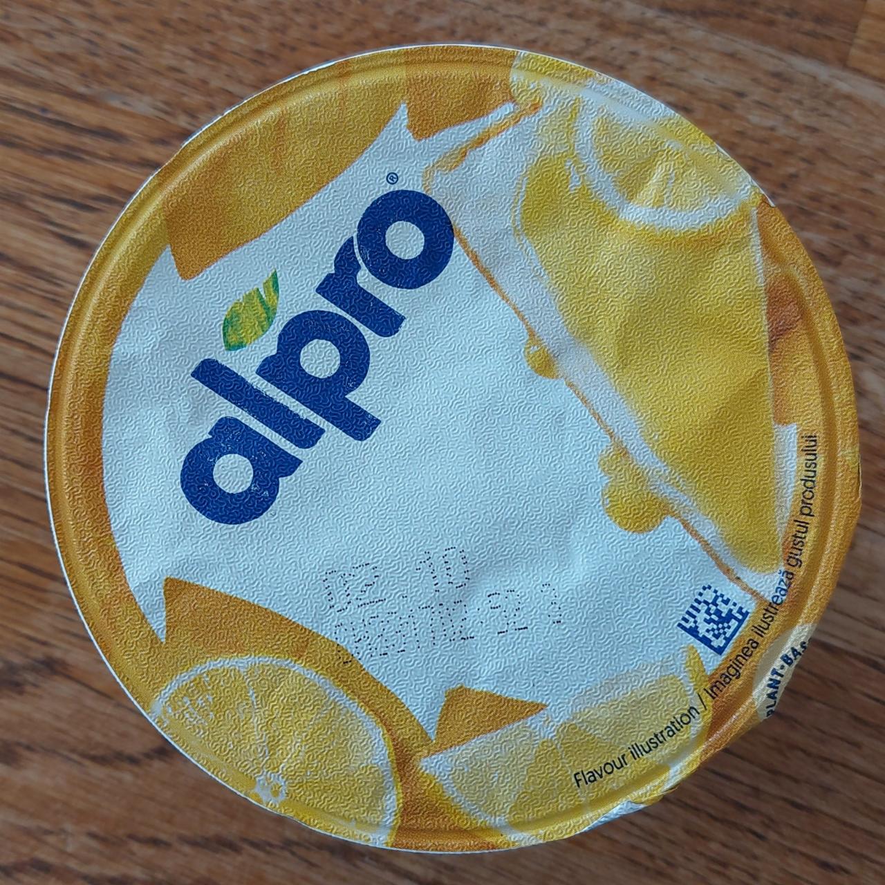 Képek - Alpro citromos sajttorta ízű fermentált szójakészítmény hozzáadott kalciummal és vitaminokkal 150 g