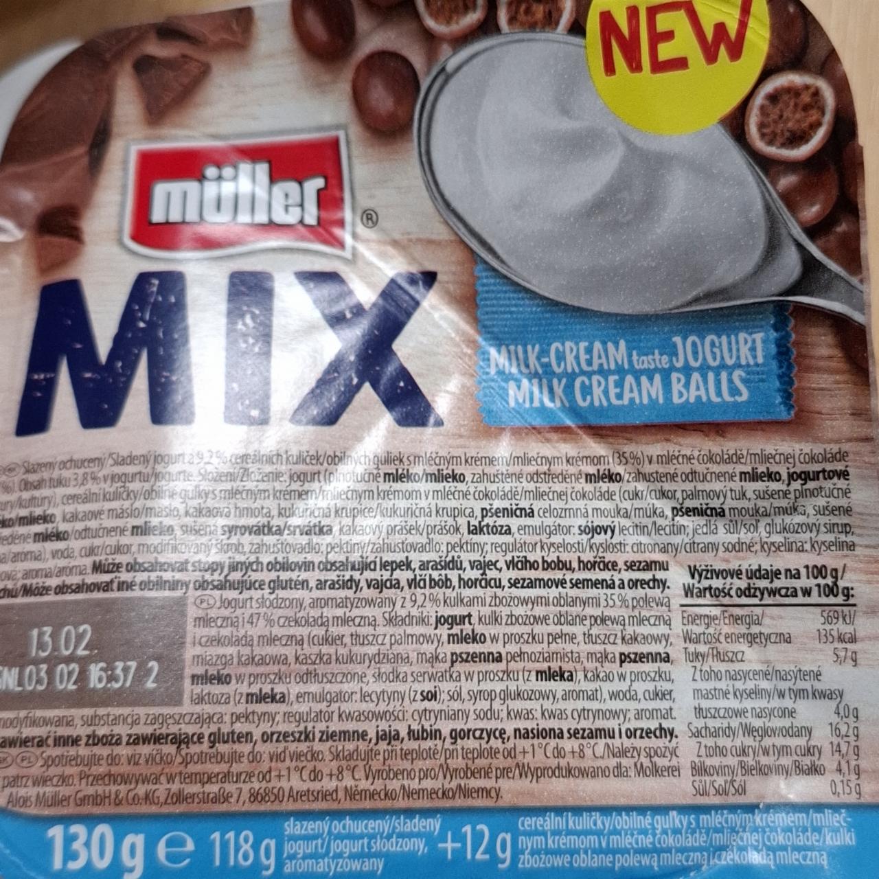 Képek - Mix milk cream jogurt milk cream balls Müller