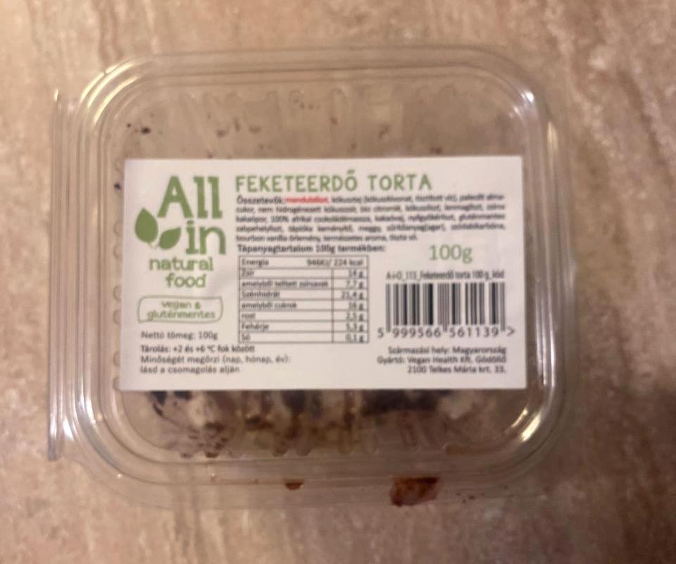 Képek - Feketeerdő torta All in natural food
