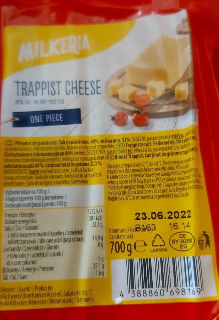 Képek - Trappista sajt egész Milkeria