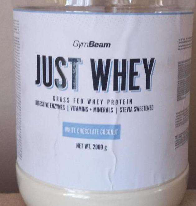 Képek - Just whey grass fed whey protein white chocolate coconut GymBeam