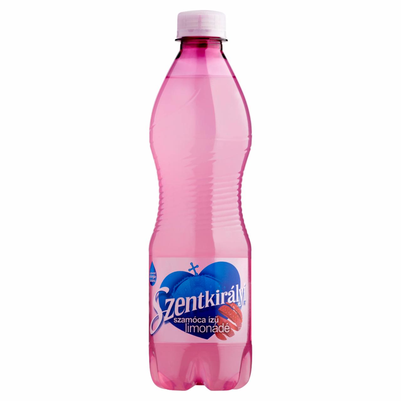 Képek - Szentkirályi szénsavas szamóca ízű limonádé cukorral és édesítőszerrel 500 ml