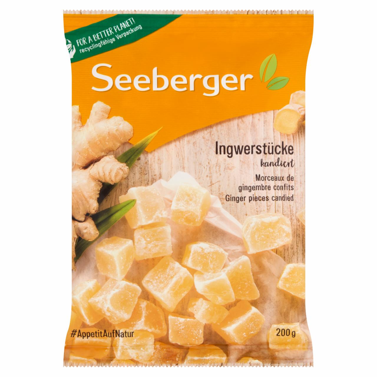 Képek - Seeberger kénezett, kandírozott gyömbér darabkák 200 g