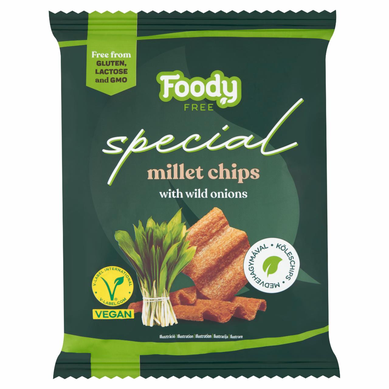 Képek - Foody Free Special köleschips medvehagymával 45 g