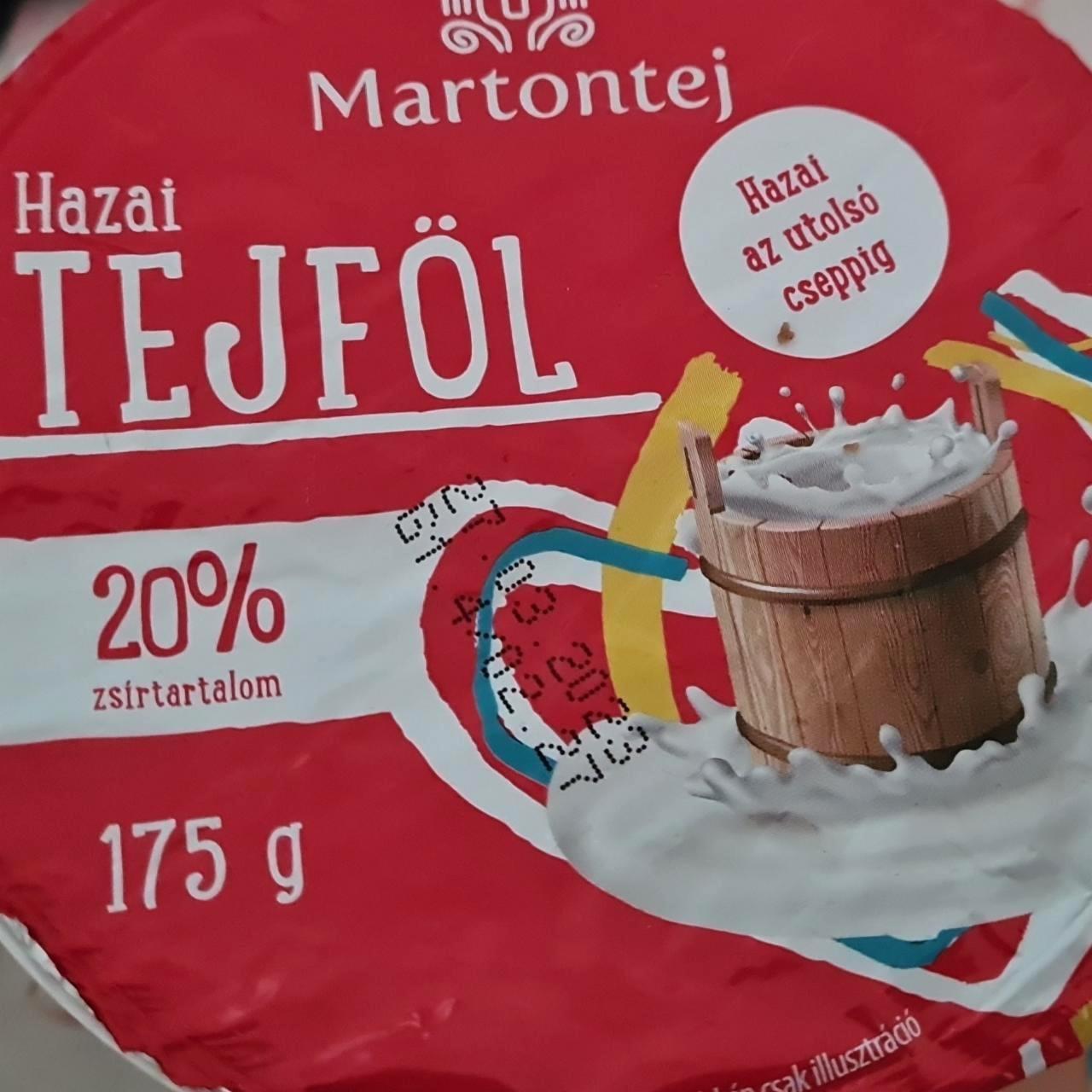 Képek - Hazai tejföl 20% Martontej