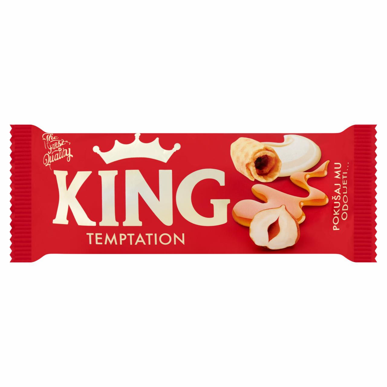 Képek - King Temptation fehérkrém ízű jégkrém karamellás töltelékkel 110 ml