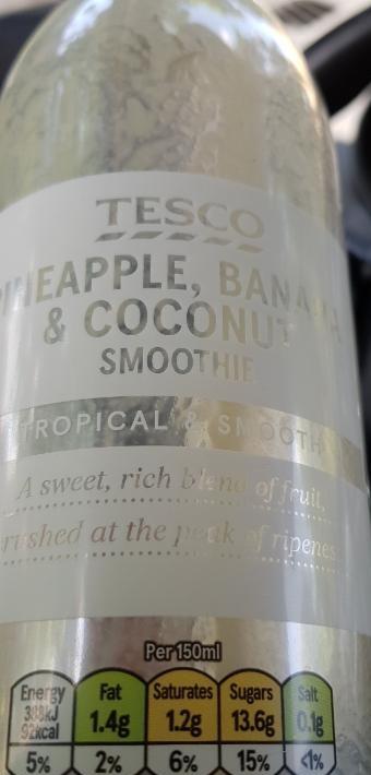 Képek - Pineapple, banana & coconut Smoothie Tesco