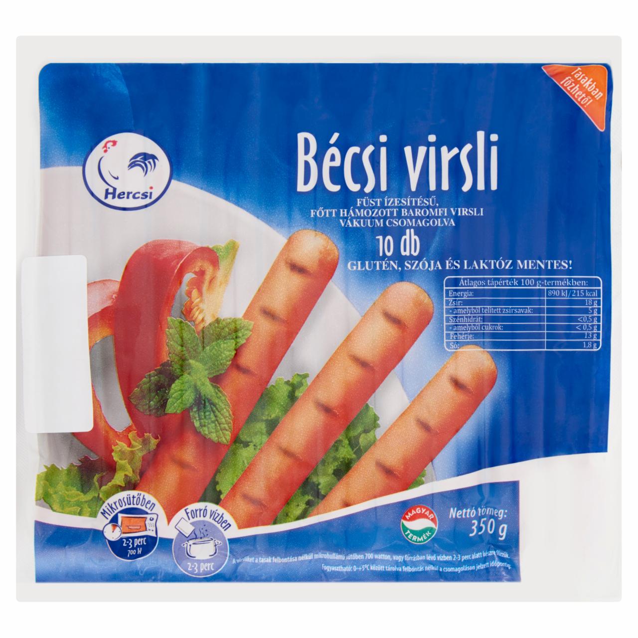 Képek - Hercsi bécsi virsli 10 db 350 g