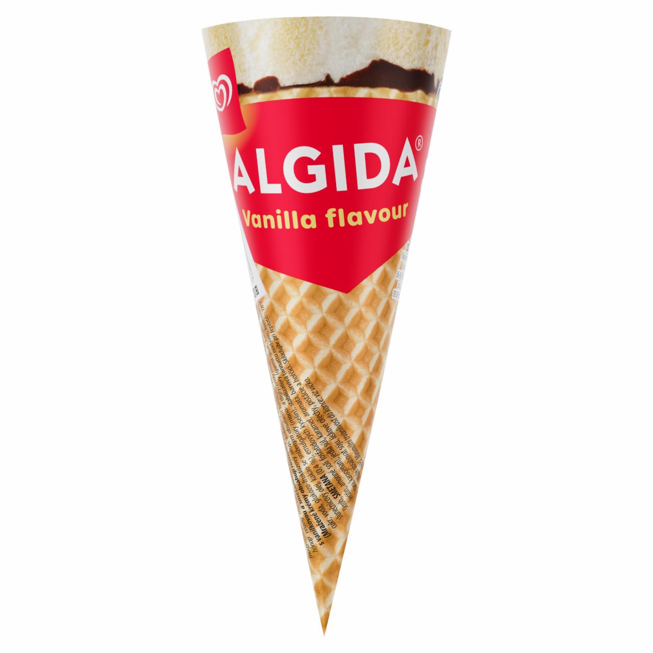 Képek - Algida vanília ízű és tejszínes vanília ízű jégkrém ostyatökserben kakaós bevonóval 110 ml