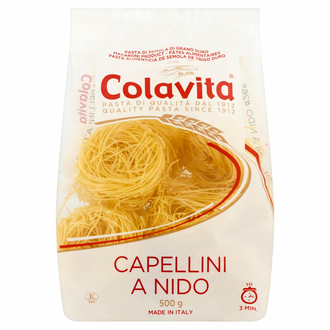 Képek - Colavita Capellini a Nido szálas durum száraztészta 500 g