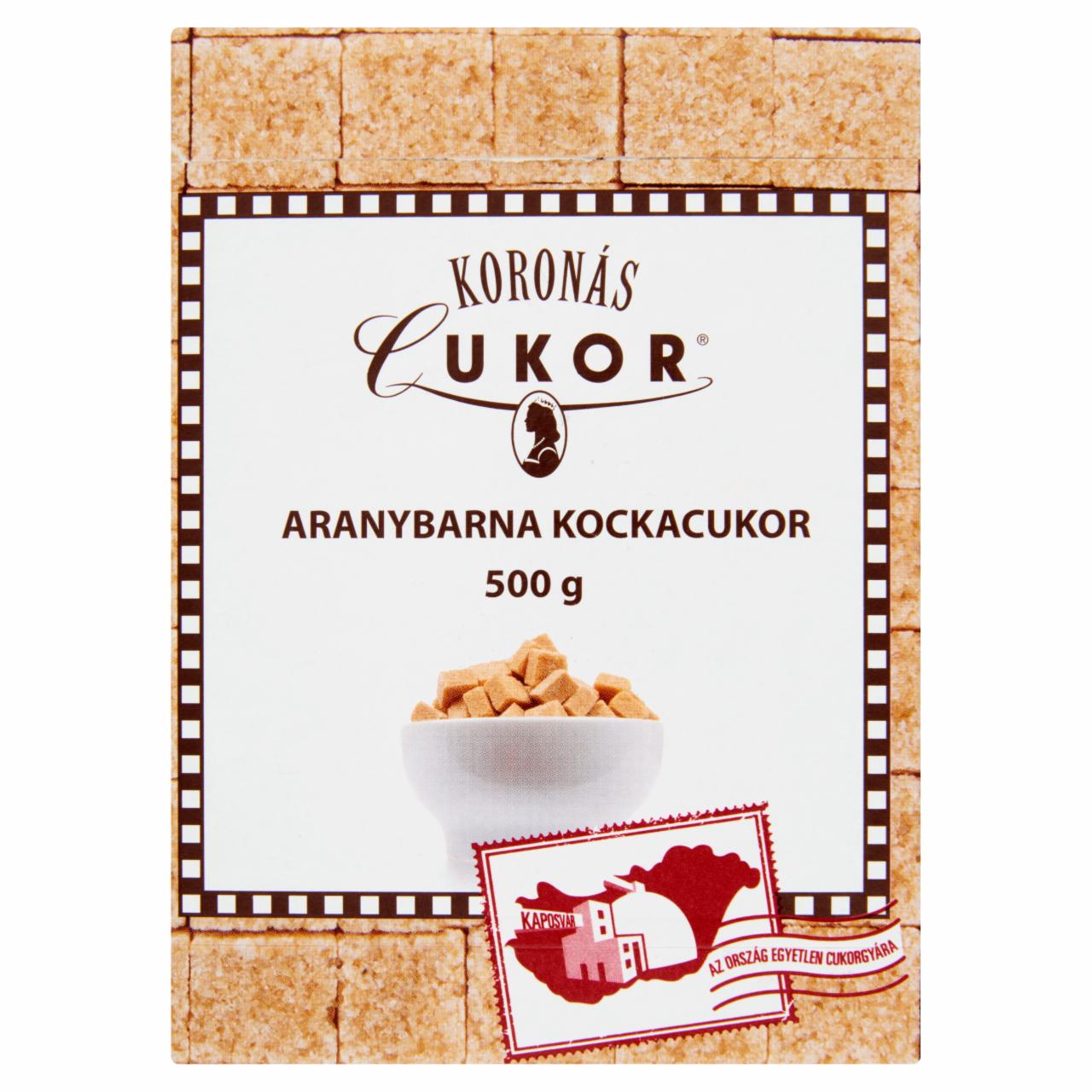 Képek - Koronás Cukor aranybarna kockacukor 500 g