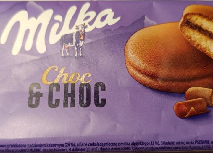 Képek - Milka Choc & Choc alpesi tejcsokoládéval mártott puha piskóta kakaós töltelékkel