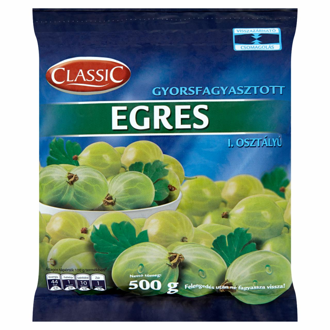 Képek - Classic gyorsfagyasztott egres 500 g